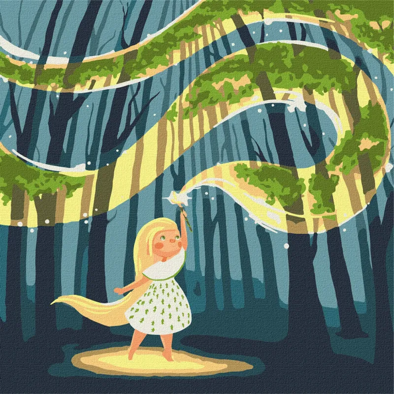 Картина за номерами - Чарівний ліс ©Катерина Валерьїва