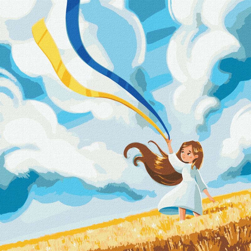 Картина за номерами - Поле ©Катерина Валерьїва