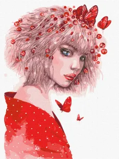 Картина за номерами - Поцілунок метеликів ©lesya_nedzelska_art