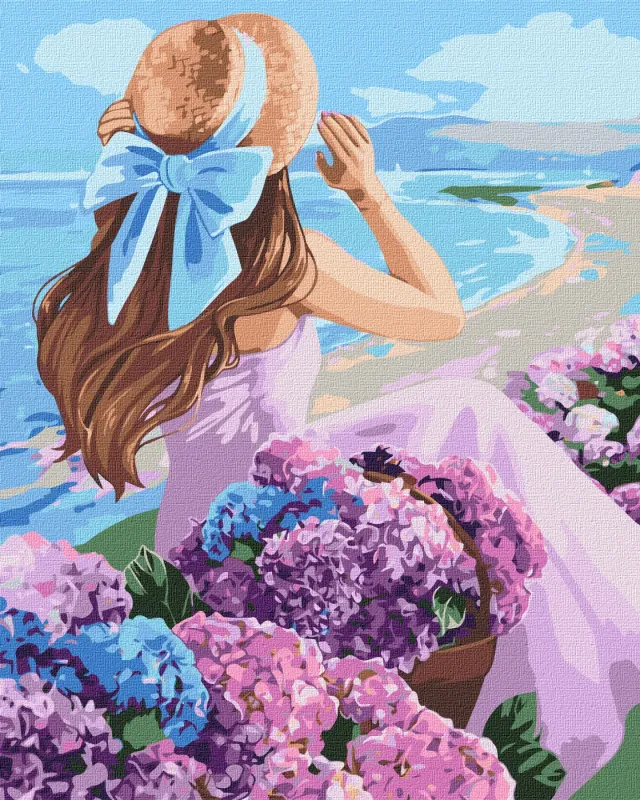 Картина за номерами - Квітуче узбережжя ©Kira Corporal
