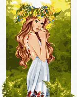 Картина за номерами - Берегиня лісу ©krizhanskaya