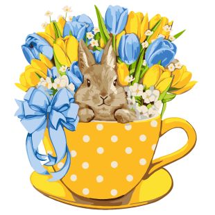Painting by numbers - Charming bunny