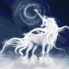 Картина за номерами - Білий єдиноріг