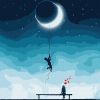 Painting by numbers - For you - the moon from the sky