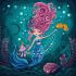Painting by numbers - Mermaid ©Elena Schweitzer