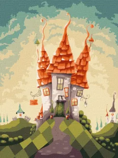 Картина за номерами - Казкова хатинка ©Elena Schweitzer