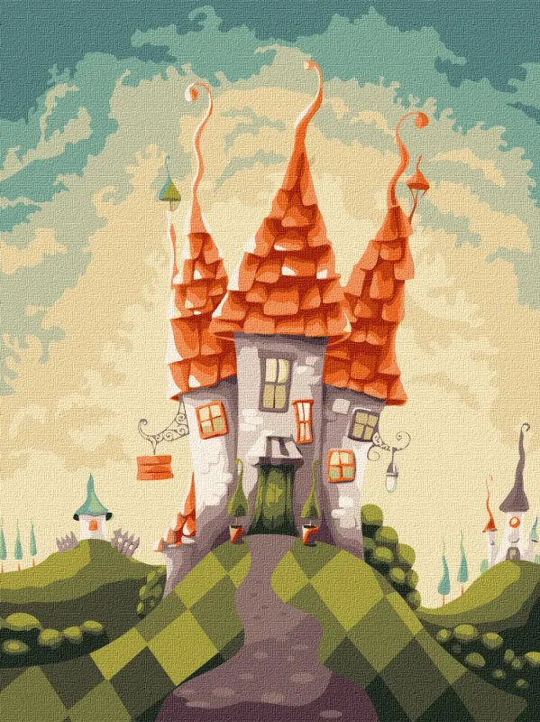 Картина за номерами - Казкова хатинка ©Elena Schweitzer