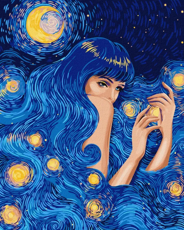 Картина за номерами - Зіркова красуня ©pollypop92