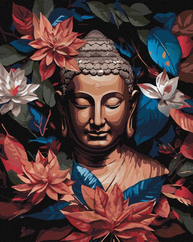 Painting by numbers - Bronze Buddha with extra metallic paints ©art_selena_ua