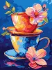 Картина за номерами - Таємниця чаювання ©art_selena_ua
