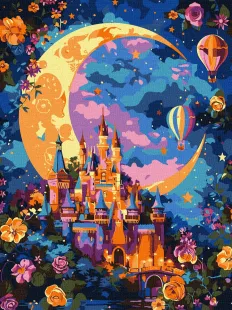 Картина за номерами - Місячна фантазія ©art_selena_ua