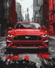 Painting by numbers - The red mustang ©art_selena_ua