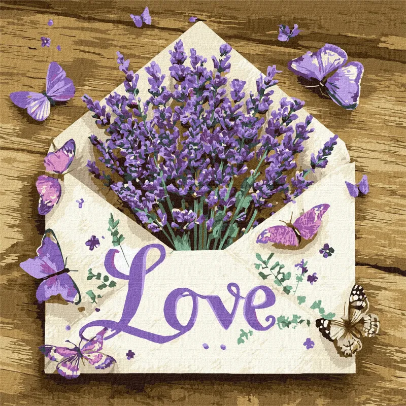 Painting by numbers - Lavender in the Envelope ©art_selena_ua