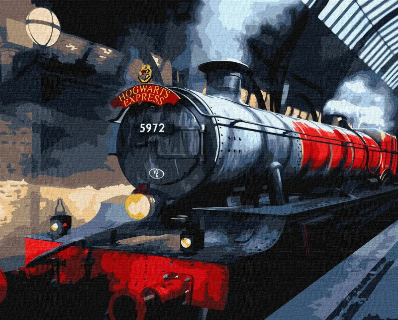 Картина за номерами - Harry Potter: Гоґвортський експрес з фарбами металік extra ©Warner Bros.