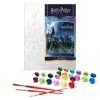Painting by numbers - Harry Potter: Hogwarts at night with extra metallic paints ©Warner Bros.