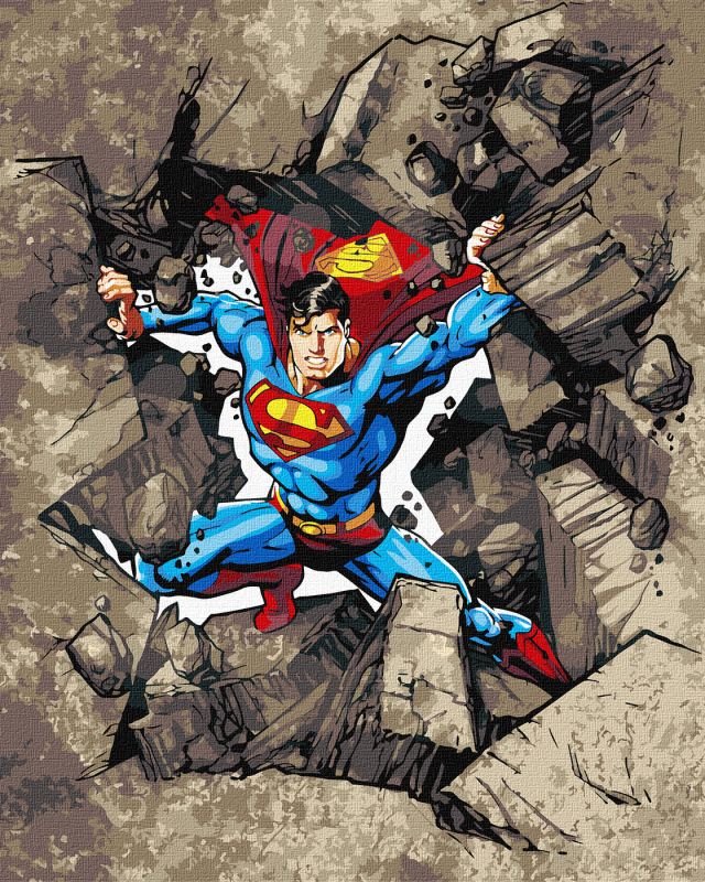 Картина за номерами - Superman: Крізь каміння ©Warner Bros.