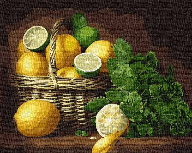 Картина за номерами - Лимонний настрій