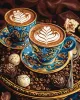 Painting by numbers - A cup of inspiration with extra metallic paints ©art_selena_ua