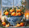 Картина по номерам - Цитрусы в вазе ©art_selena_ua