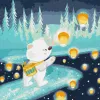 Комплект картин - "Бавовна" та "Небесні ліхтарики"