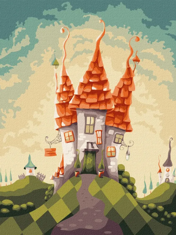 Картина за номерами - Казкова хатинка ©Elena Schweitzer