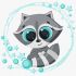 Painting by numbers - Little raccoon