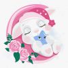 Painting by numbers - Sleepy bunny