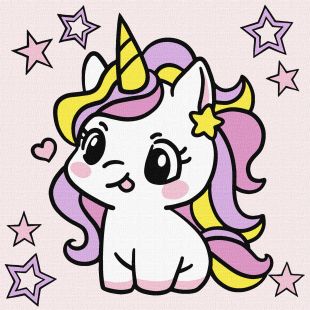 Painting by numbers - A magical unicorn