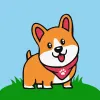 Painting by numbers - A happy corgi