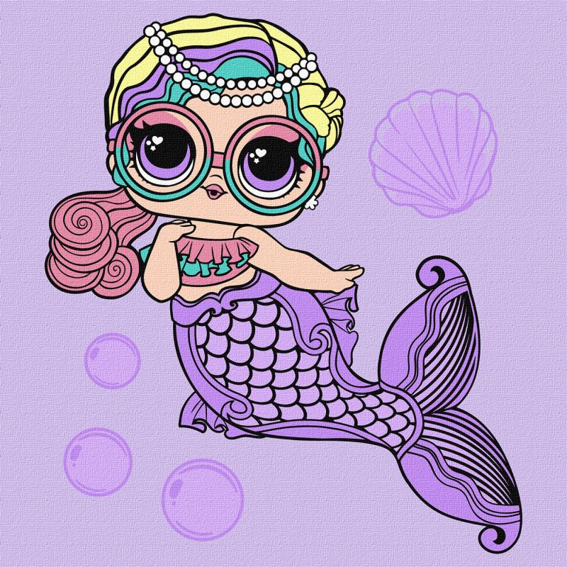 Картина за номерами - L.O.L. Surprise! Mermaids Miss Sea