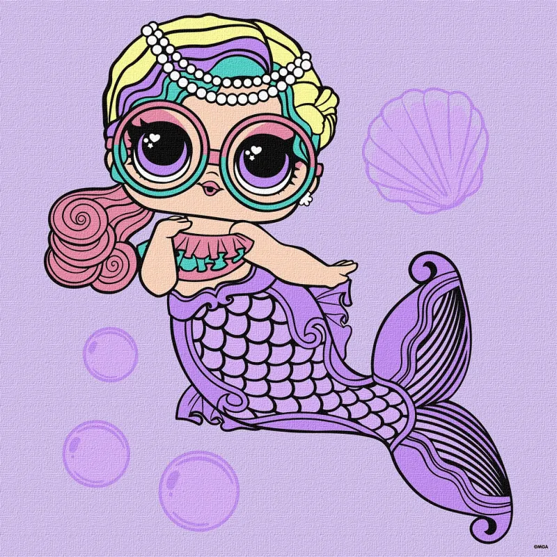 Картина по номерам - L.O.L. Surprise! Mermaids Miss Sea
