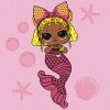 Картина по номерам - L.O.L. Surprise! Mermaids Queen Bee