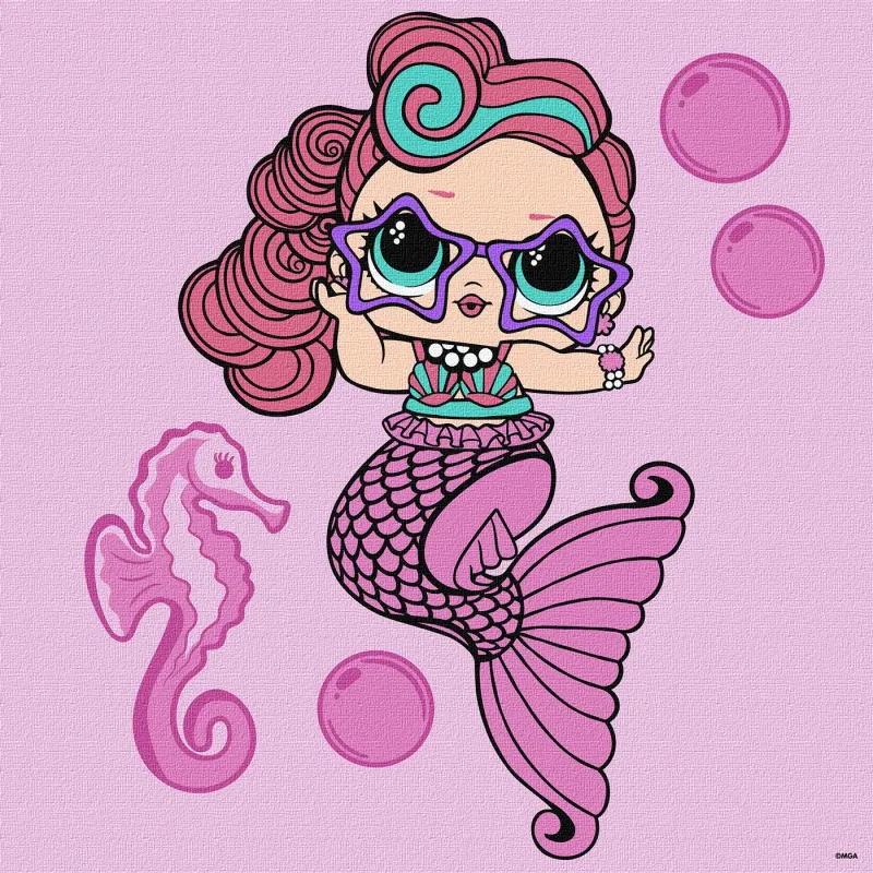 Painting by numbers - L.O.L. Surprise! Mermaids Waves