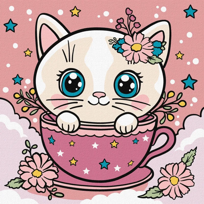 Painting by numbers - A flower cup ©art_selena_ua