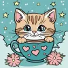 Картина за номерами - Чудовий котик ©art_selena_ua