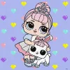 Картина по номерам - L.O.L. Surprise! TroopSurprise Crystal Queen With Crystal Bunny