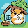 Painting by numbers - The hamster ©art_selena_ua