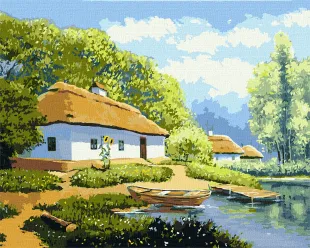 Картина за номерами - Канікули у бабусі ©Ярослав Чижевський