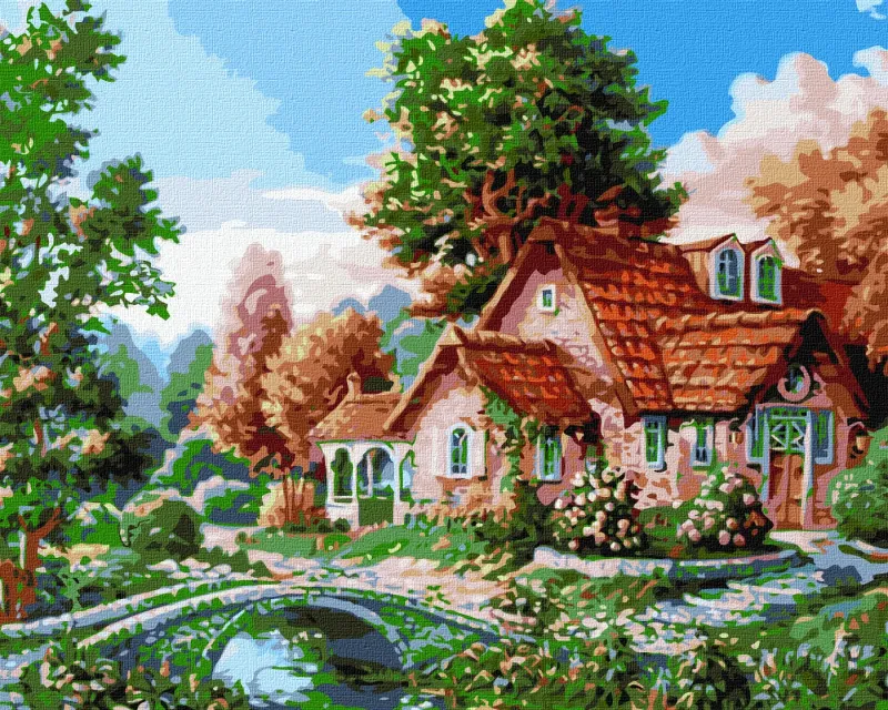 Картина за номерами - Бабусин будинок ©Сергій Лобач
