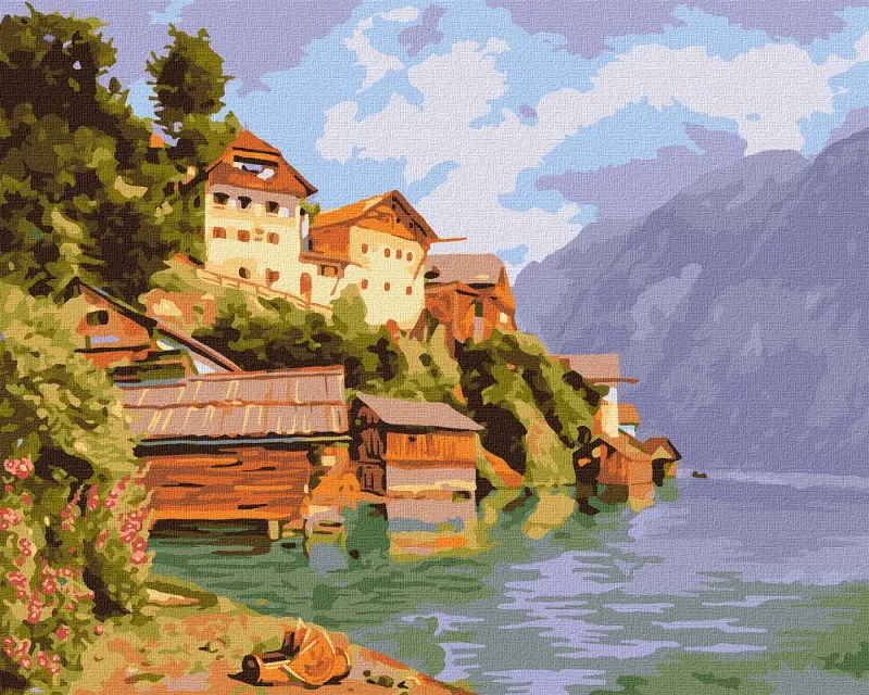 Картина за номерами - Затишна затока ©Катерина Терещенко за мотивами Ferdinand Waldmüller
