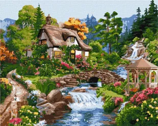 Картина за номерами - Заміський котедж ©Олена Гураль