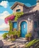 Картина за номерами - Будинок на узбережжі ©art_selena_ua