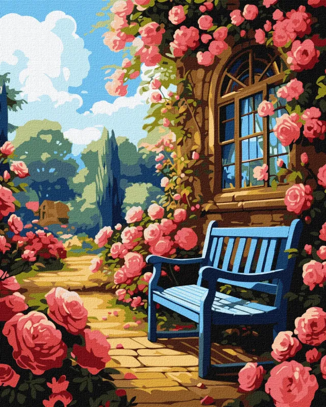Картина за номерами - Квітковий сад ©art_selena_ua