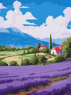 Картина по номерам - Лавандовые просторы ©art_selena_ua