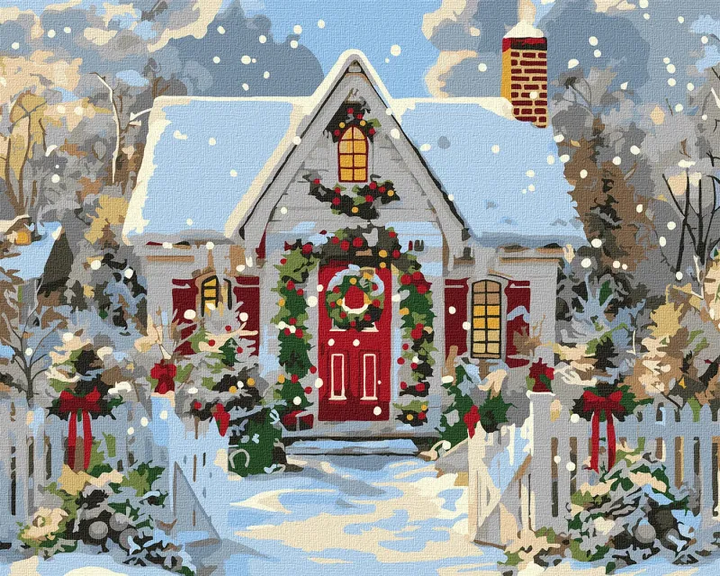 Painting by numbers - Christmas cottage ©art_selena_ua