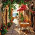 Painting by numbers - Coffee house with vintage furniture ©art_selena_ua