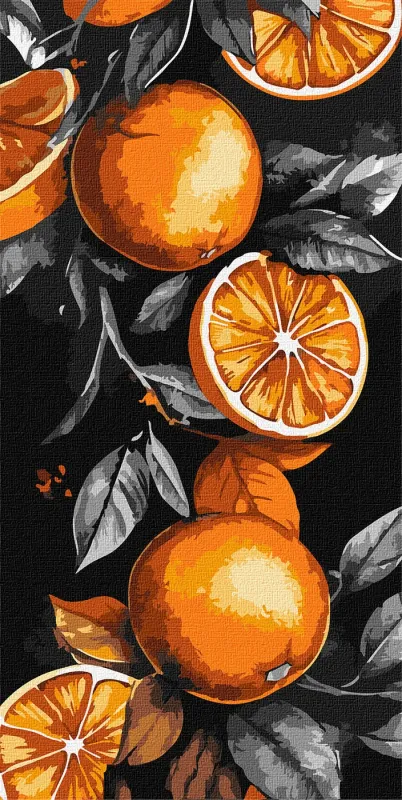 Painting by numbers - Sicilian oranges ©art_selena_ua