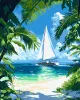 Painting by numbers - Tropical coastline ©art_selena_ua