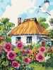 Картина за номерами - Мальви біля хати ©art_selena_ua