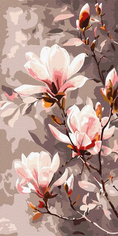 Картина за номерами - Квітуча магнолія ©art_selena_ua